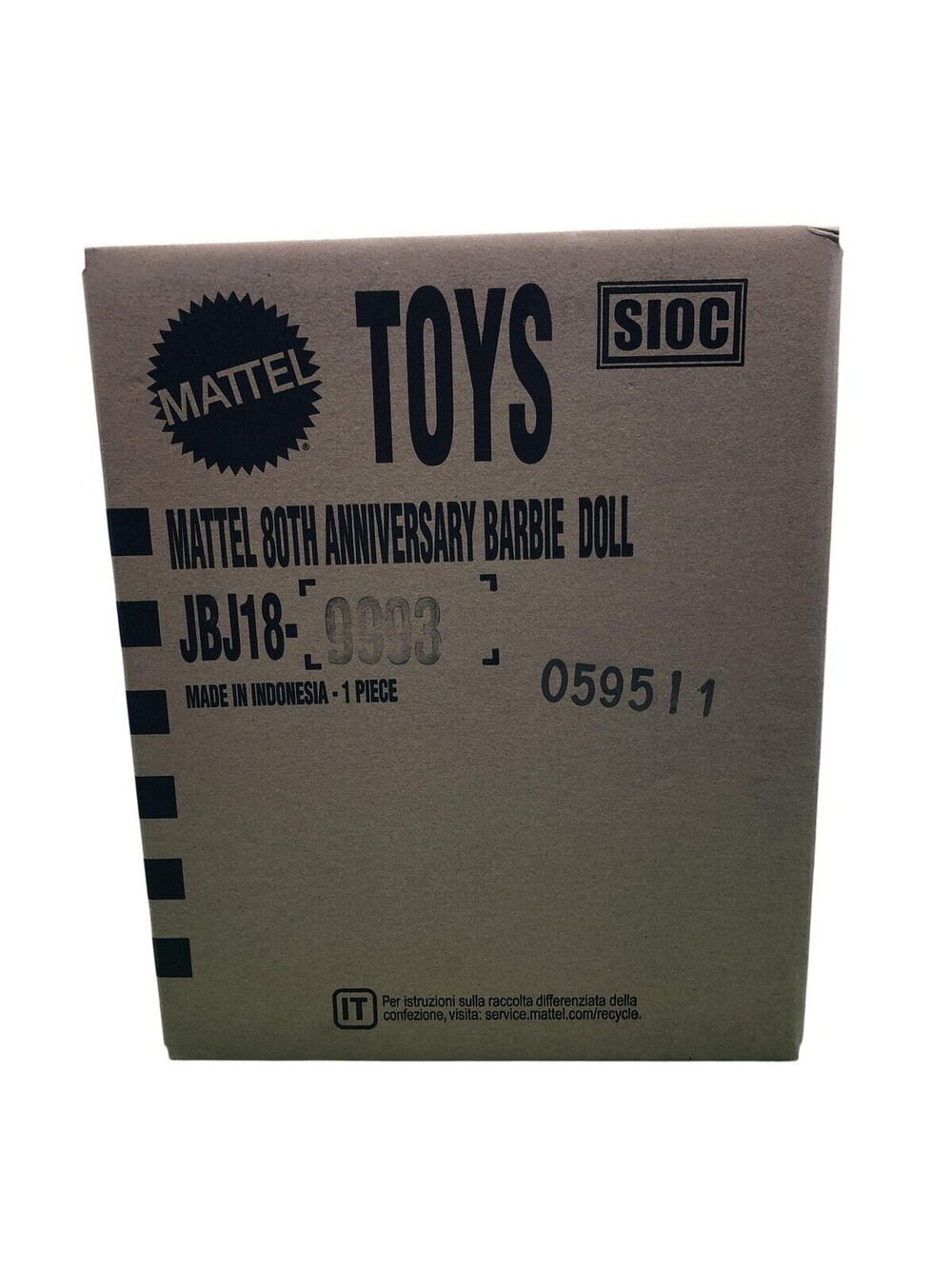 Barbie 80th Anniversary Fashion Doll Collector JBJ18 New Shipper Box Mattel